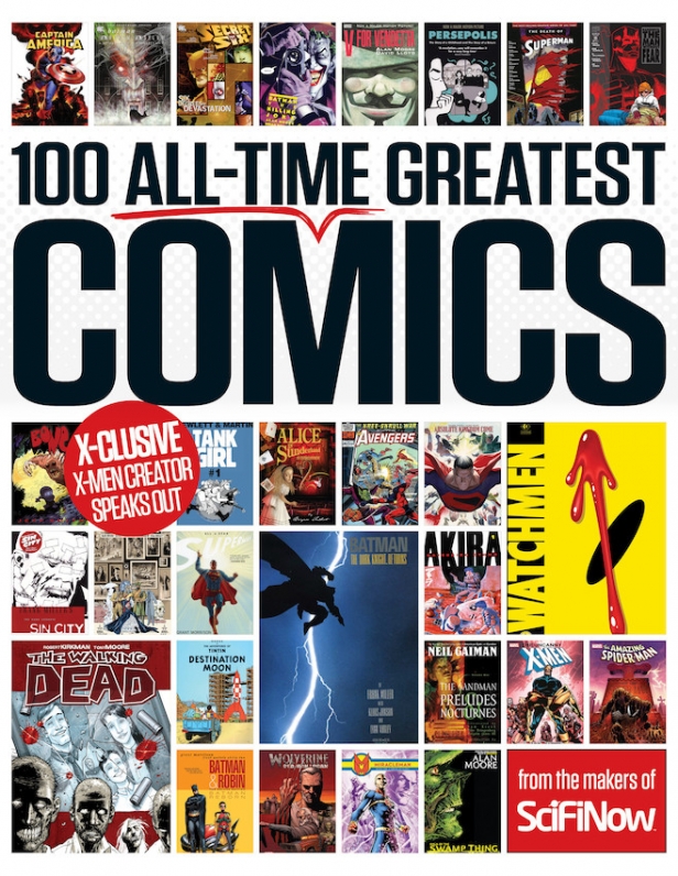 The cover for 100 All-Time Greatest Comics 001R1
