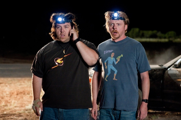 Nick Frost and Simon Pegg in Paul (2011)