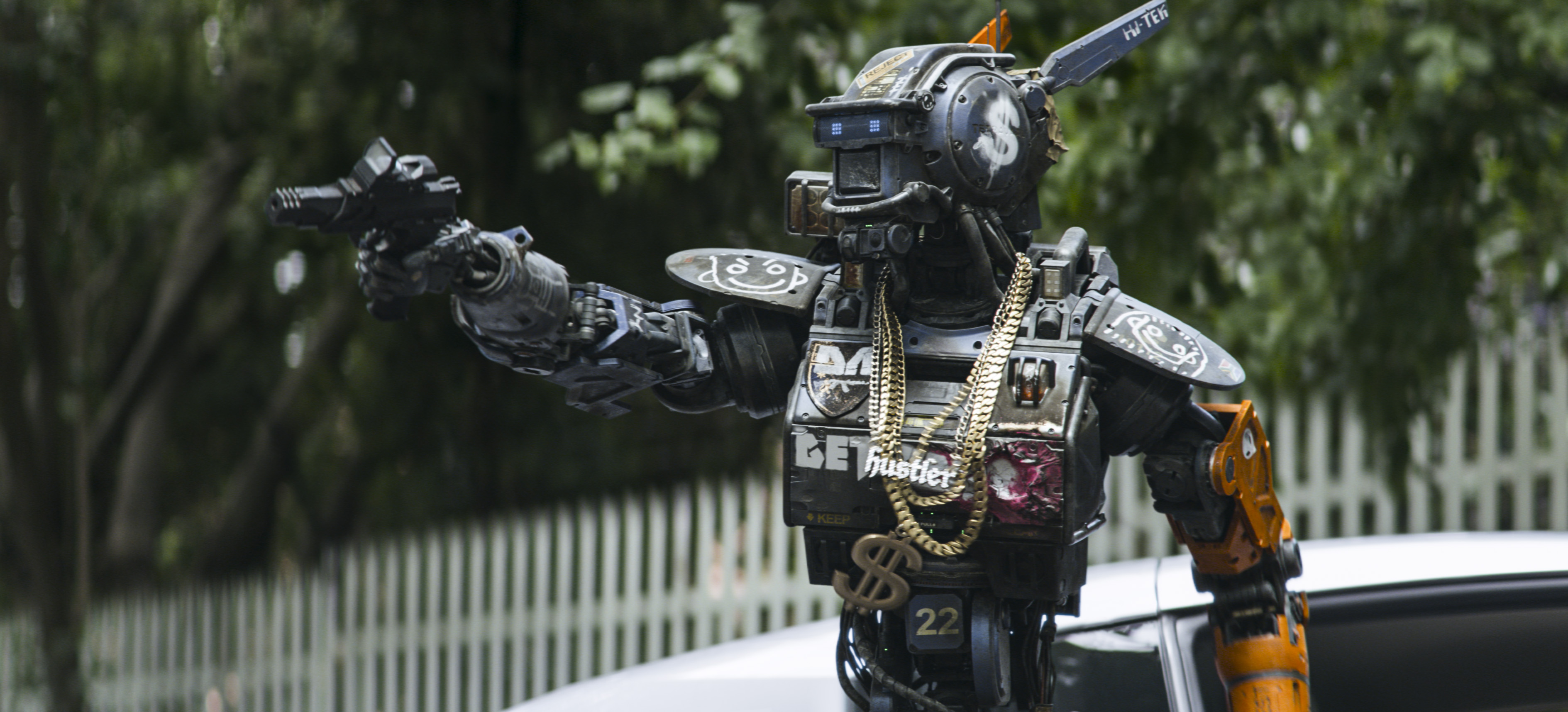 ***SUNDAY CALENDAR STORY FOR JANUARY 11, 2014. DO NOT USE PRIOR TO PUBLICATION**********Chappie (Sharlto Copley) from Columbia Pictures' action-adventure movie CHAPPIE.