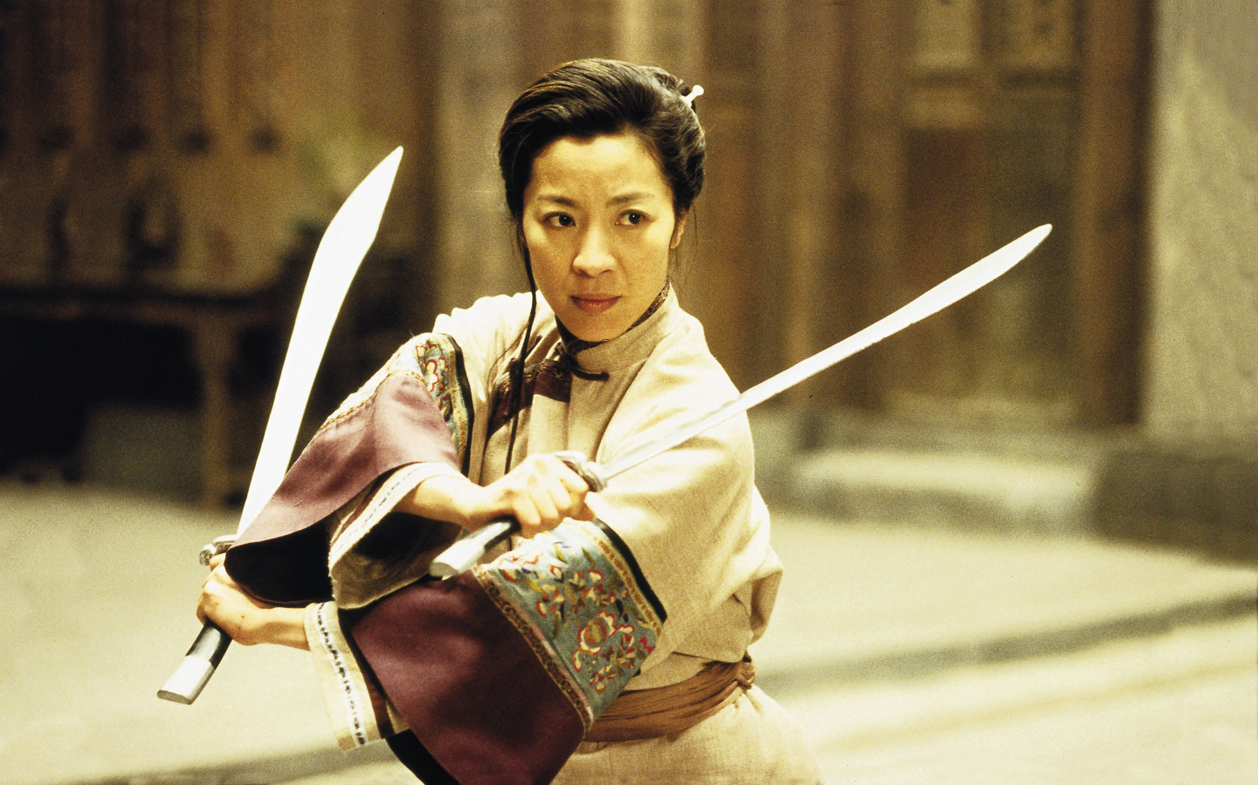 Michelle Yeoh stars in Ang Lee's film "Crouching Tiger, Hidden Dragon" in this undated handout photo released to the media on July 17, 2012. Best Foreign Film Oscar-winning "Crouching Tiger, Hidden Dragon" became the highest grossing foreign film in the U.S. in 2001. Source: Edko Films via Bloomberg EDITOR'S NOTE: EDITORIAL USE ONLY. NO SALES.