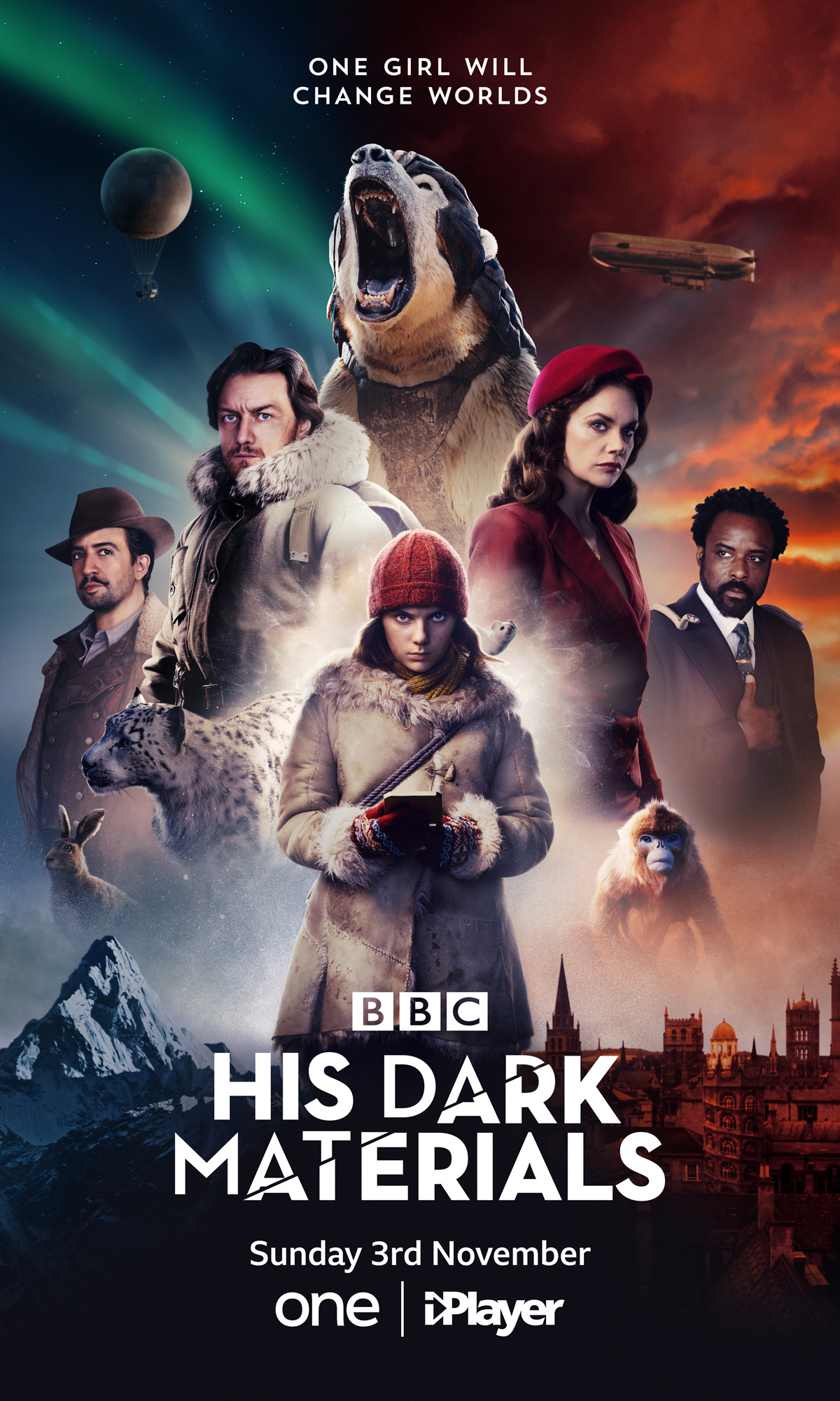 His Dark Materials new poster goes for a superhero montage look