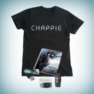 Win yourself a Chappie T-shirt, notebook, USB and watch!