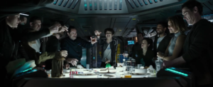 Alien: Covenant last supper clip introduces the crew (and humour)