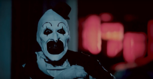 Terrifier exclusive clip is being stalked by an incredibly creepy clown