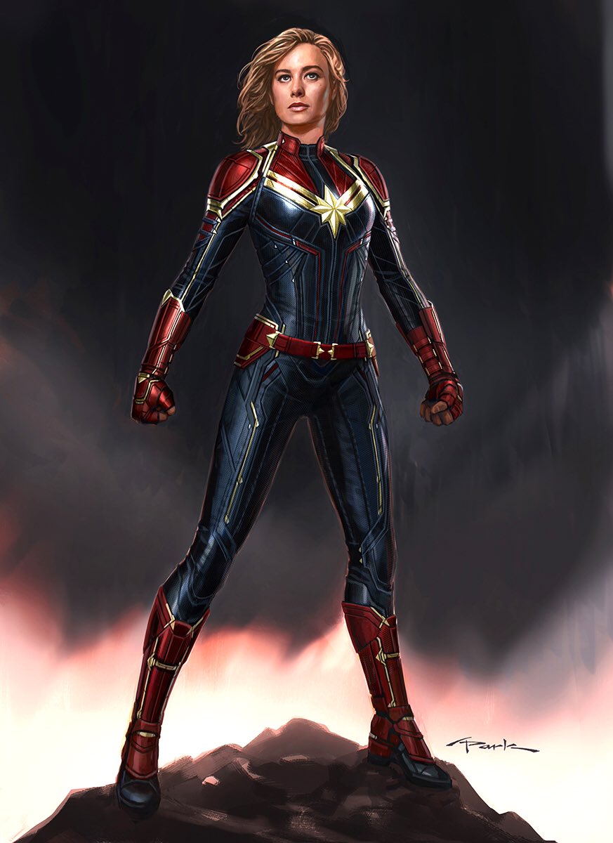 Captain Marvel New Concept Art Shows Carol Danvers Suit Design