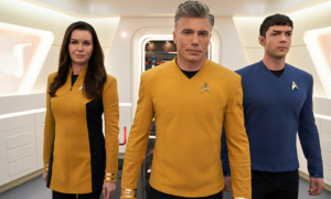 Star Trek: Strange New Worlds stars Anson Mount, Ethan Peck and Rebecca Romijn on reprising their Discovery roles