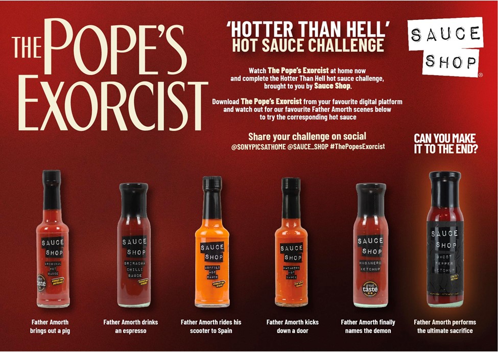 The Pope's Exorcist: Take the hot sauce challenge with our