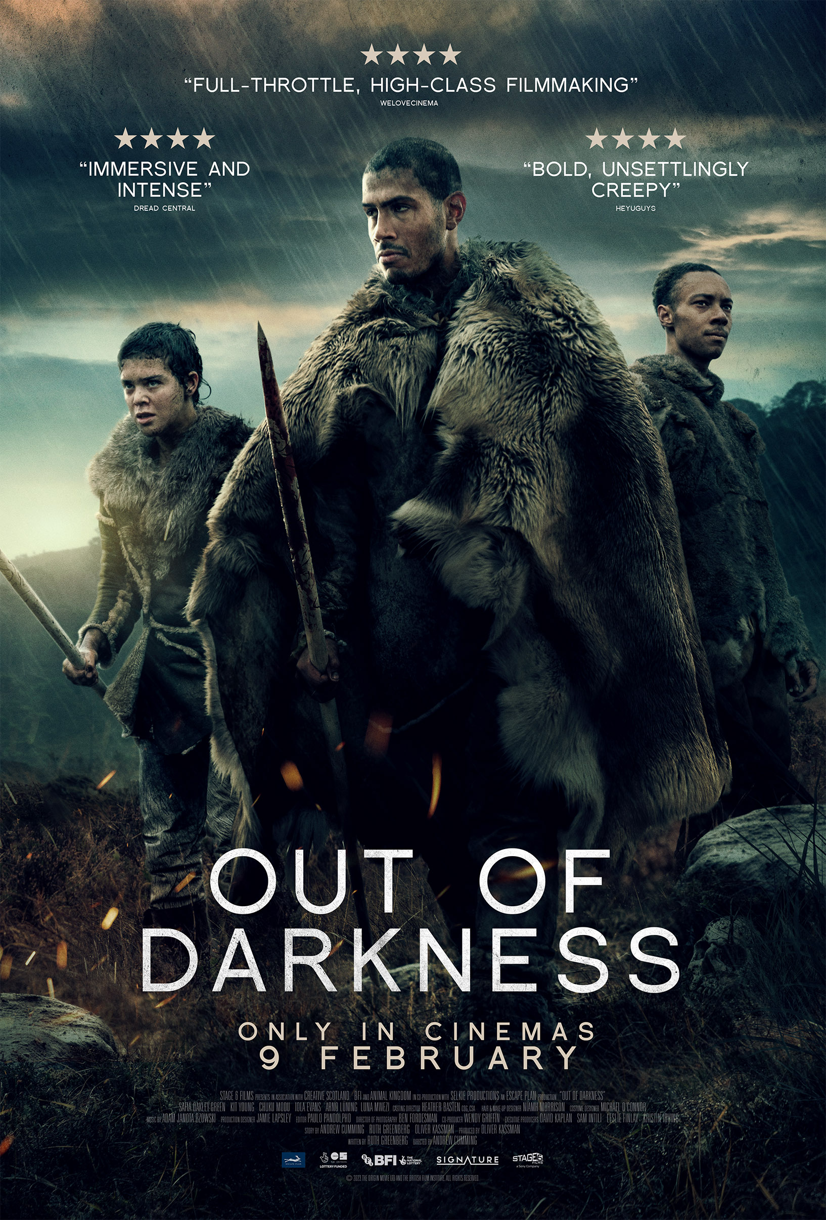 Out Of Darkness Trailer and artwork for Stone Age horror